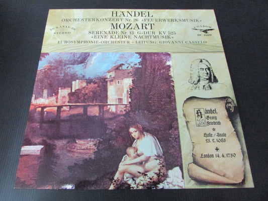 HANDEL / MOZART   LP 33T 12"   GIOVANNI CASSELO   CONDOR BC 2219   GERMANY