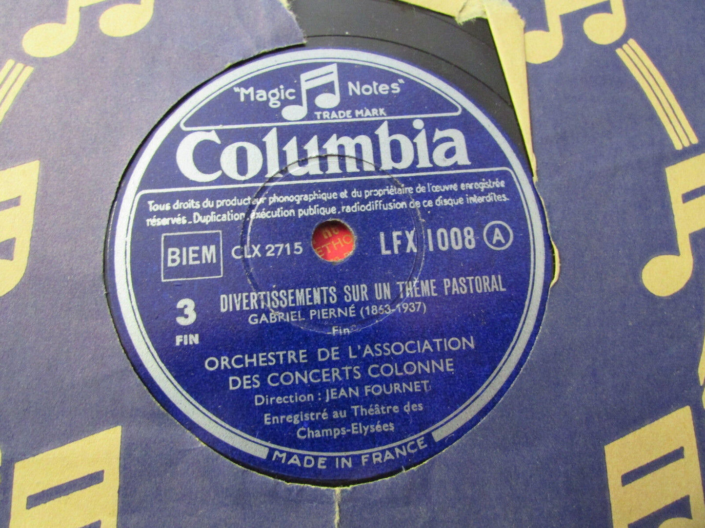 LOT 6 x 78T MUSIQUE CLASSIQUE CLASSICAL 78 RPM