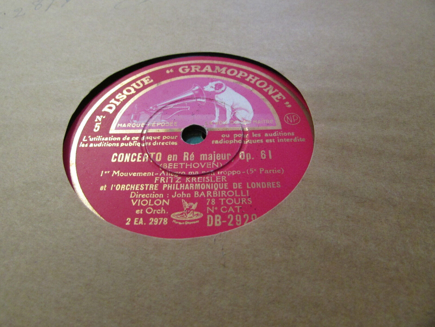 LOT 6 x 78T MUSIQUE CLASSIQUE CLASSICAL 78 RPM