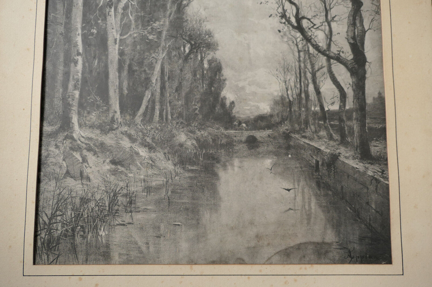 OLD ENGRAVING ADOLPHE APPIAN (1818-1898)