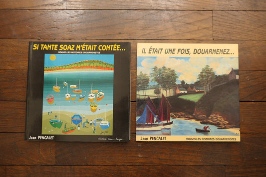 JEAN PENCALET NOUVELLES HISTOIRES DOUARNENISTES LOT 2 LIVRES DOUARNENEZ BRETAGNE