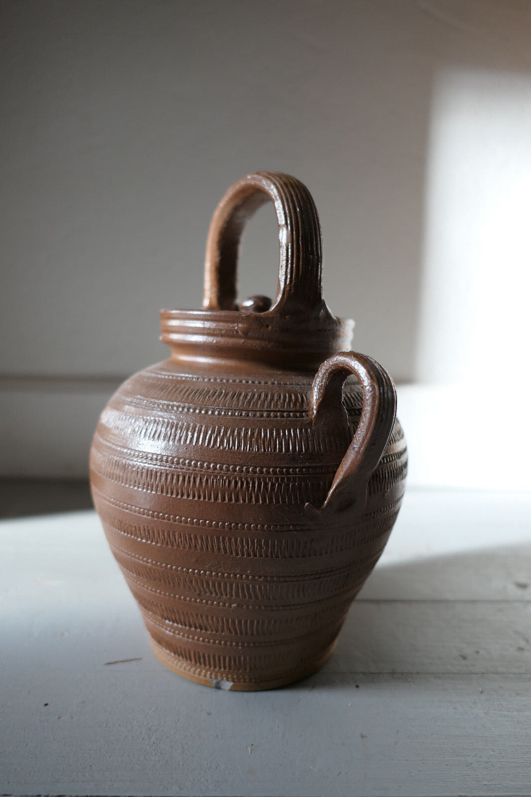 OLD JUG GARGOULETTE CRUCHON PITCHER TERRACOTTA STONEWARE