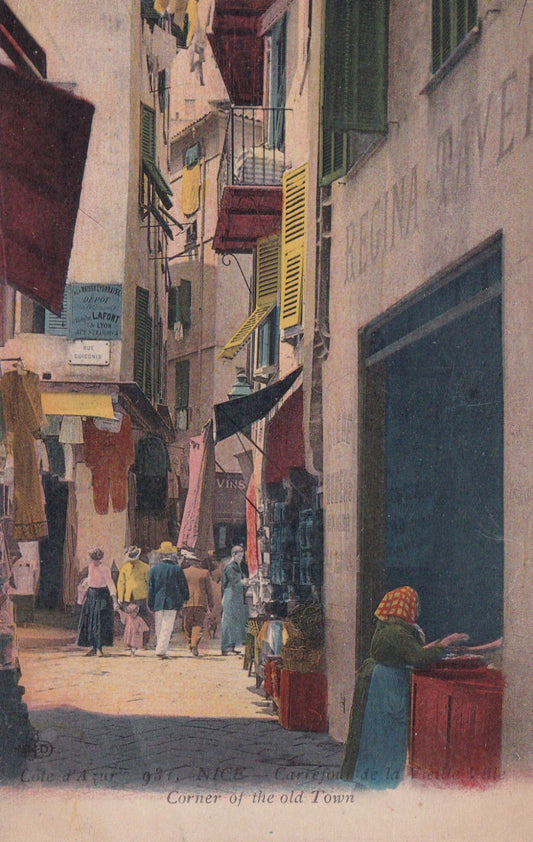 CPA 06 NICE - CARREFOUR DE LA VIEILLE VILLE - 1923