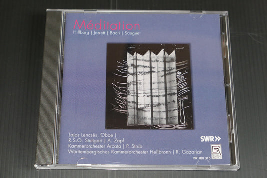 CD MEDITATION / LAJOS LENCSES / HILLBORG JARRETT BACRI SAUGUET / BAYER RECORDS