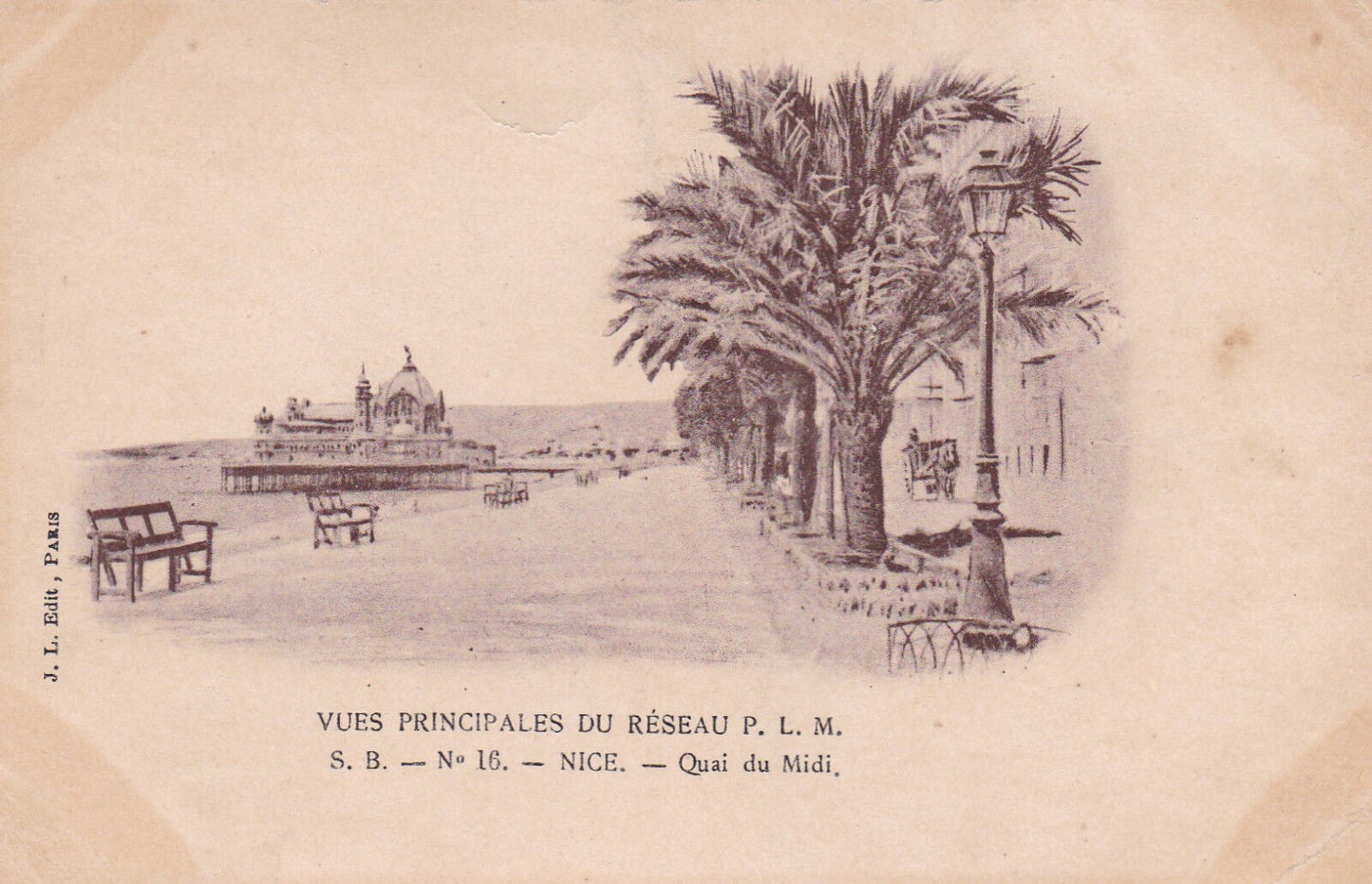 CPA NICE - VUES PRINCIPALES DU RESEAU PLM - QUAI DU MIDI