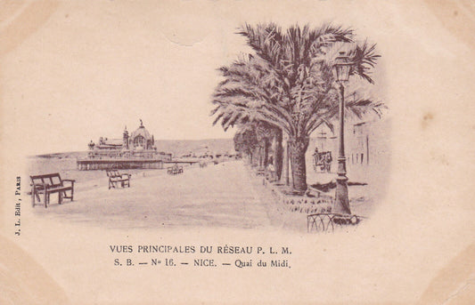 CPA NICE - VUES PRINCIPALES DU RESEAU PLM - QUAI DU MIDI