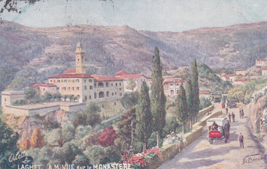 CPA LAGHET - VUE SUR LE MONASTERE - 1925