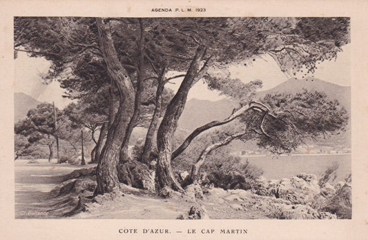 CPA AGENDA PLM 1923 - COTE D'AZUR - LE CAP MARTIN