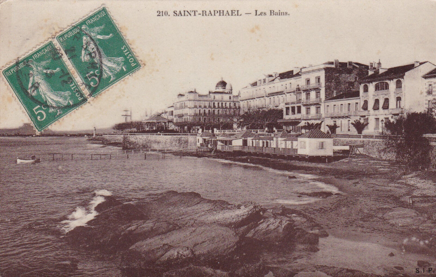CPA SAINT-RAPHAEL - LES BAINS - 1913