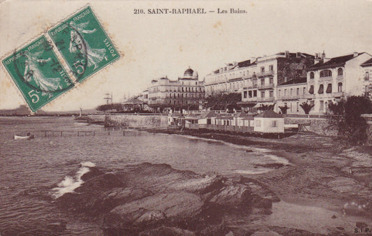 CPA SAINT-RAPHAEL - LES BAINS - 1913