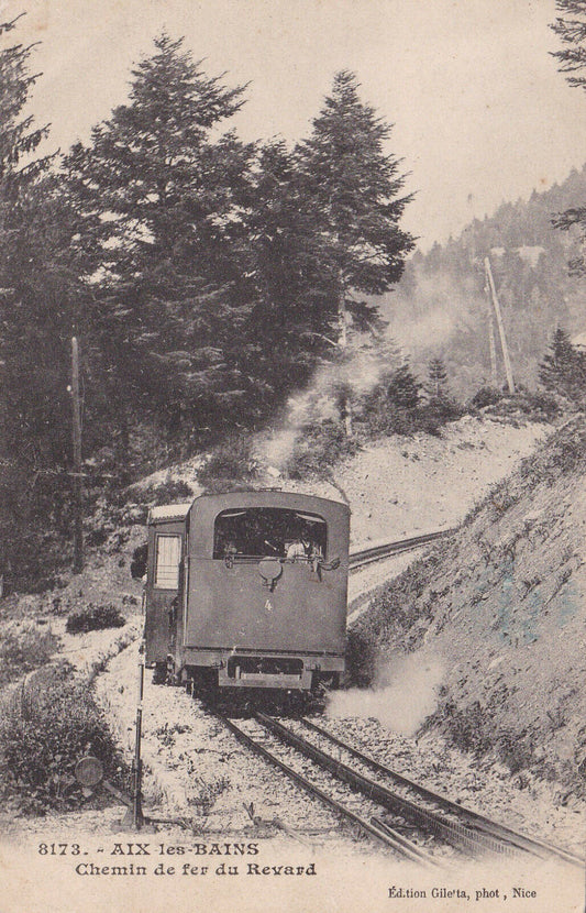 CPA AIX-LES-BAINS - CHEMIN DE FER DU REVARD - 1907