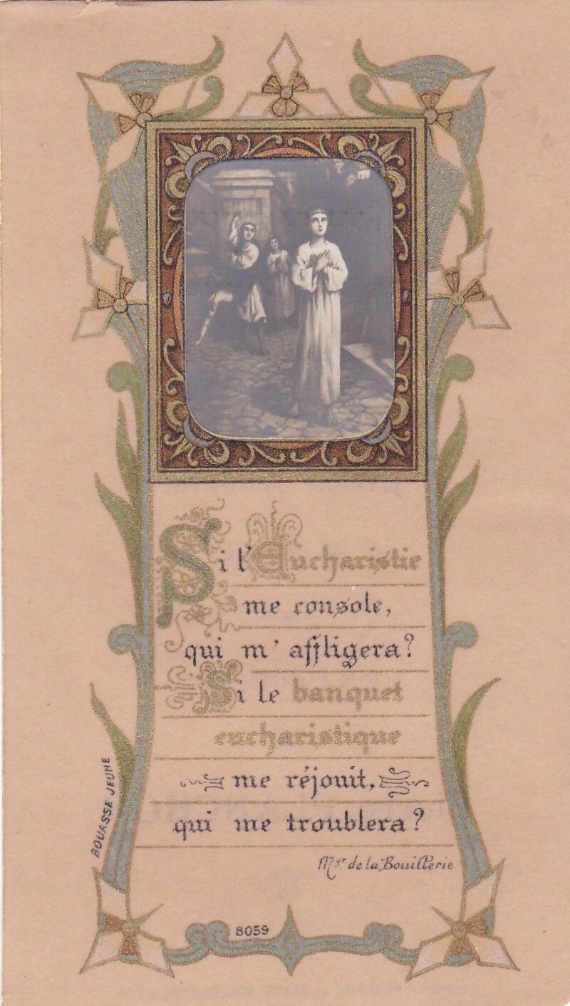 IMAGE PIEUSE RELIGIEUSE RELIGIOUS BOUASSE JEUNE PREMIERE COMMUNION LOT x 5