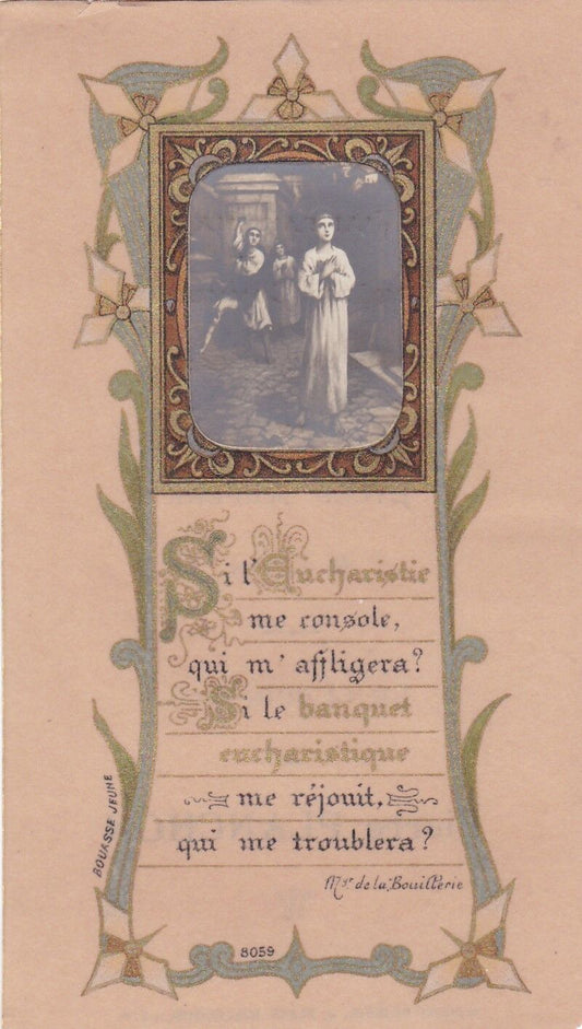 IMAGE PIEUSE RELIGIEUSE RELIGIOUS BOUASSE JEUNE PREMIERE COMMUNION LOT x 5