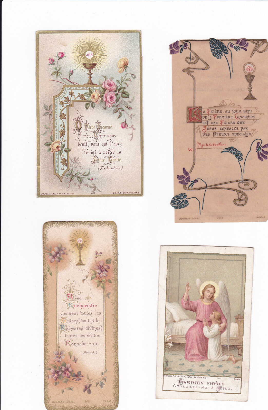IMAGE PIEUSE RELIGIEUSE RELIGIOUS BOUASSE LEBEL LOT x 12