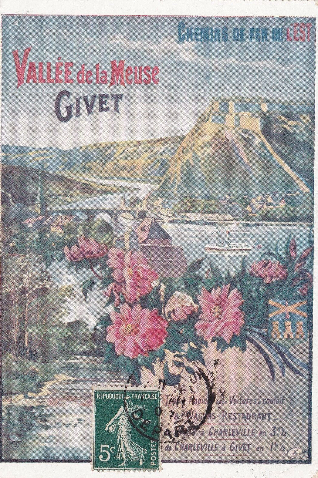 CPA GIVET - VALLEE DE LA MEUSE - CHEMINS DE FER DE L'EST