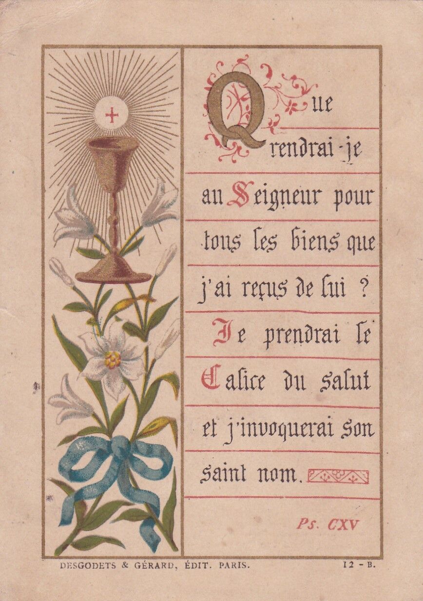 HOLY CARD IMAGE PIEUSE RELIGIOUS GERARD DESGODETS LOT x 7