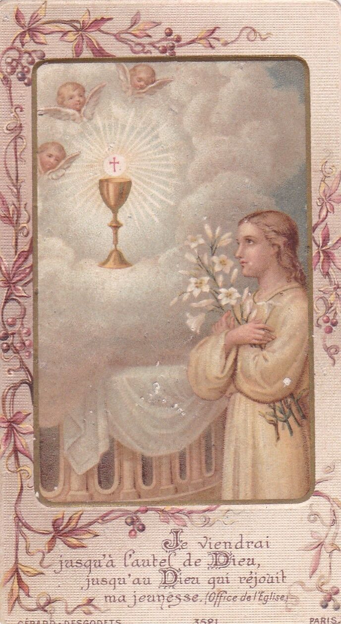 HOLY CARD IMAGE PIEUSE RELIGIOUS GERARD DESGODETS LOT x 7