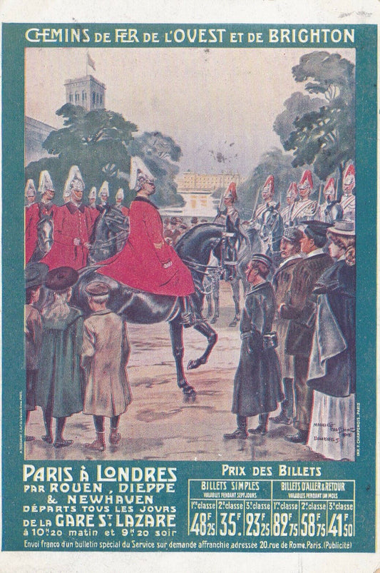 CPA CHEMINS DE FER DE L'OUEST ET DE BRIGHTON - 1910