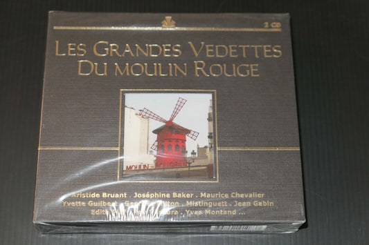 DOUBLE CD LES GRANDES VEDETTES DU MOULIN ROUGE / 2007 / BLACK LINE