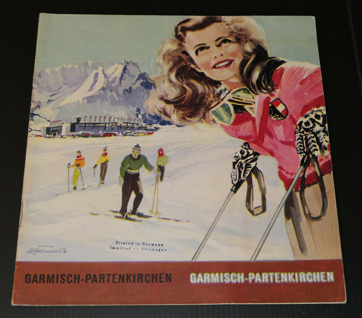 ANCIEN LIVRET GUIDE GARMISCH-PARTENKIRCHEN ALLEMAGNE GERMANY TOURISME HIVER