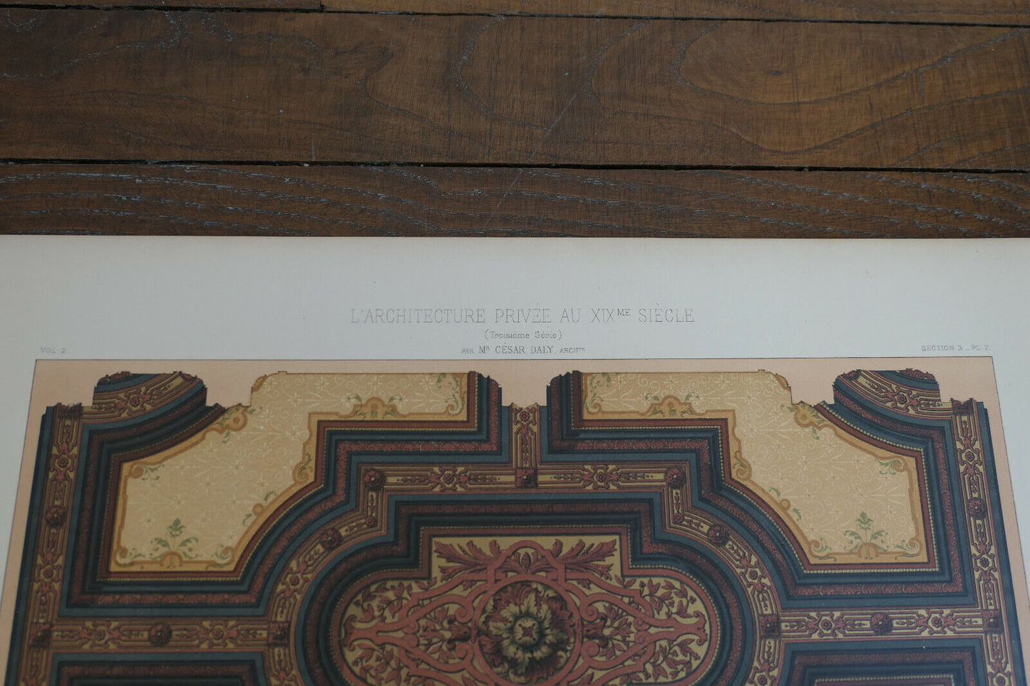 PRIVATE ARCHITECTURE IN THE 19TH CENTURY - CESAR DALY - SET OF 3 LITHOGRAPHS