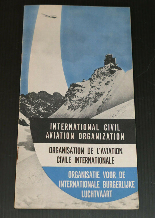 ANCIEN LIVRET INTERNATIONAL CIVIL AVIATION ORGANIZATION CIRCA 1950