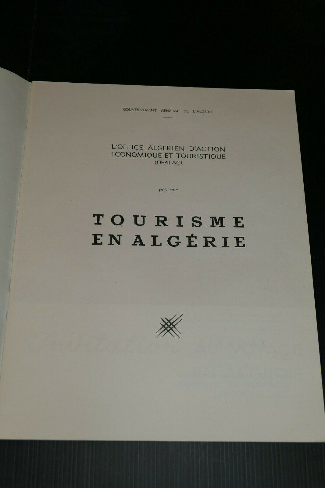 TOURISME EN ALGERIE / OFALAC / ANNEES 50