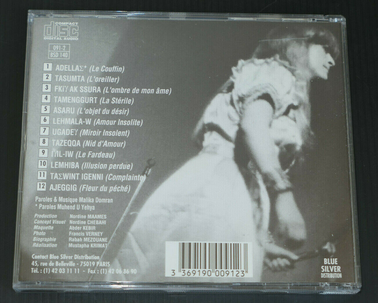 CD MALIKA DOM-RAN / CHANTS DE KABYLIE / ASARU / 1993