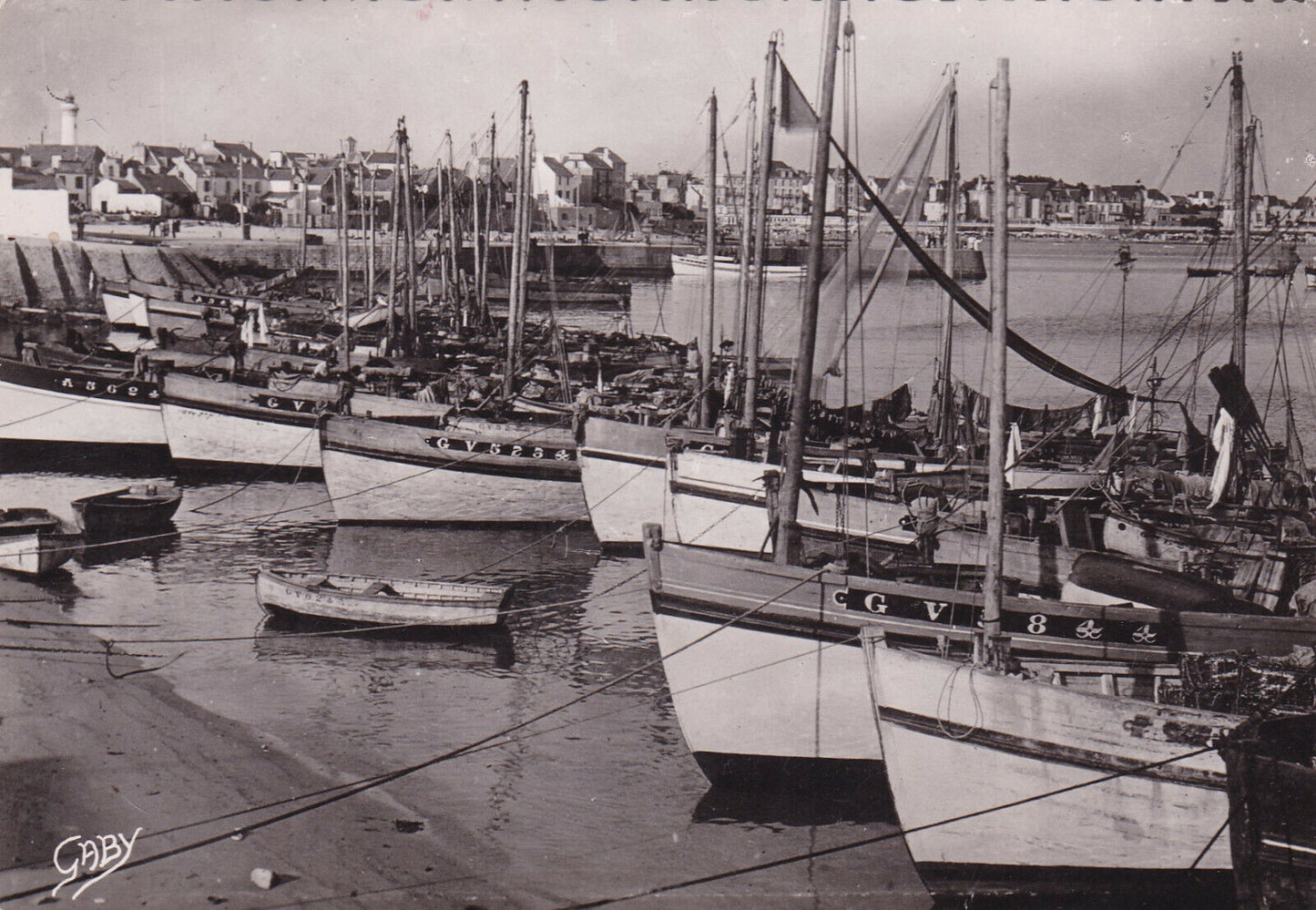 ANCIENNE CARTE POSTALE CPSM 56 QUIBERON / PORT MARIA / BATEAUX A QUAI