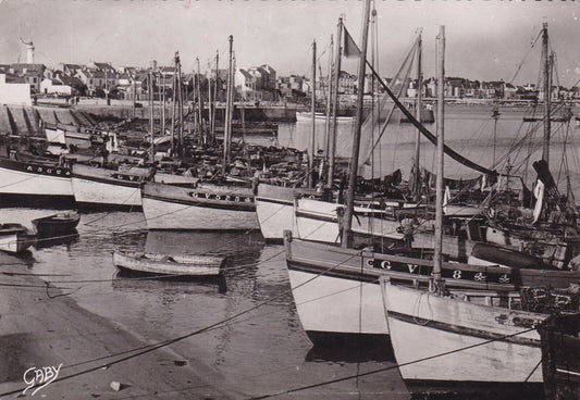 ANCIENNE CARTE POSTALE CPSM 56 QUIBERON / PORT MARIA / BATEAUX A QUAI