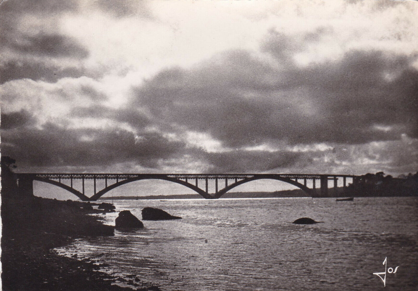 ANCIENNE CARTE POSTALE CPSM 29 PLOUGASTEL DAOULAS / LE PONT ALBERT LOUPPE ...