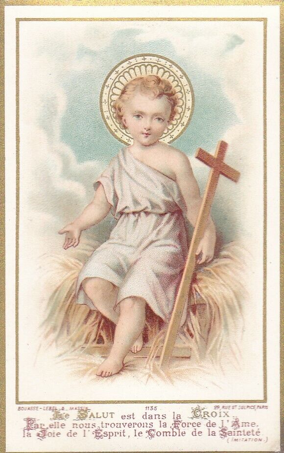 ANCIENNE IMAGE PIEUSE RELIGIOUS / BOUASSE LEBEL 1135 / SERIE LOT X3