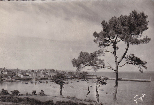 ANCIENNE CARTE POSTALE CPSM 29 DOUARNENEZ / VUE GENERALE PRISE DES PLOMARC'H