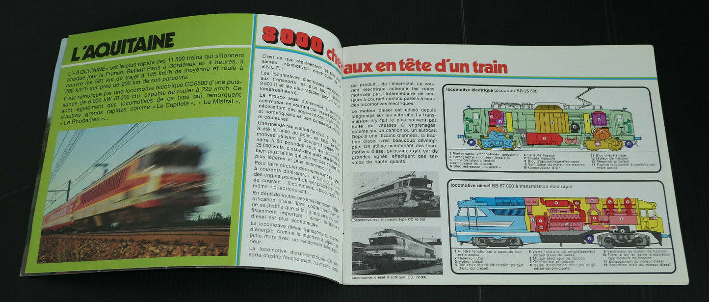 ANCIEN LIVRET LES CHEMINS DE FER D'AUJOURD'HUI 1972
