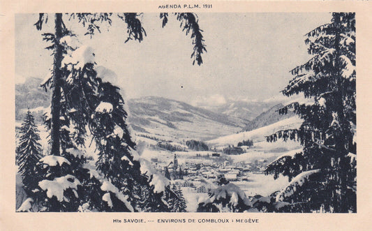 CPA AGENDA PLM 1931 HAUTE SAVOIE ENVIRONS DE COMBLOUX MEGEVE