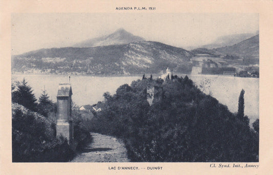 CPA AGENDA PLM 1931 LAC D'ANNECY / DUINGT
