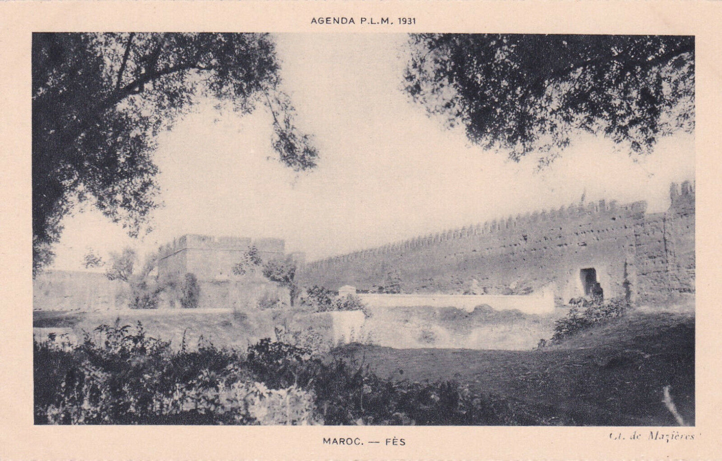 CPA AGENDA PLM 1931 MAROC / FES
