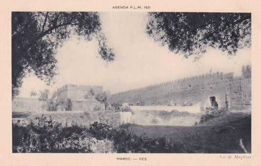 CPA AGENDA PLM 1931 MAROC / FES
