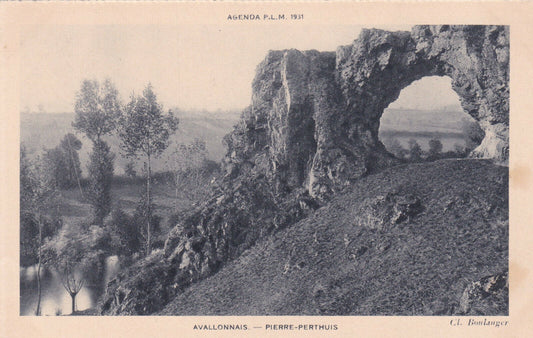 CPA AGENDA PLM 1931 AVALLONNAIS / PIERRE-PERTHUIS