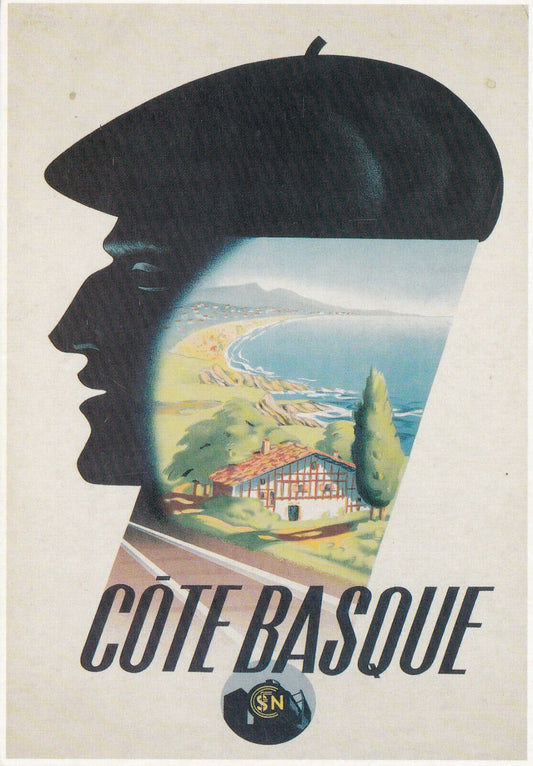 MODERN POSTCARD CPM EDITIONS CLOUET 1992 / BASQUE COAST / HUGON 