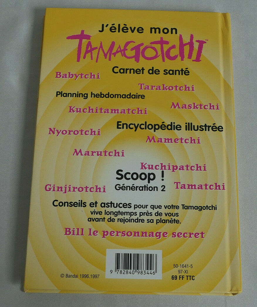 J'ELEVE MON TAMAGOTCHI / BANDAI / MICHEL LAFON 1997 / RARE