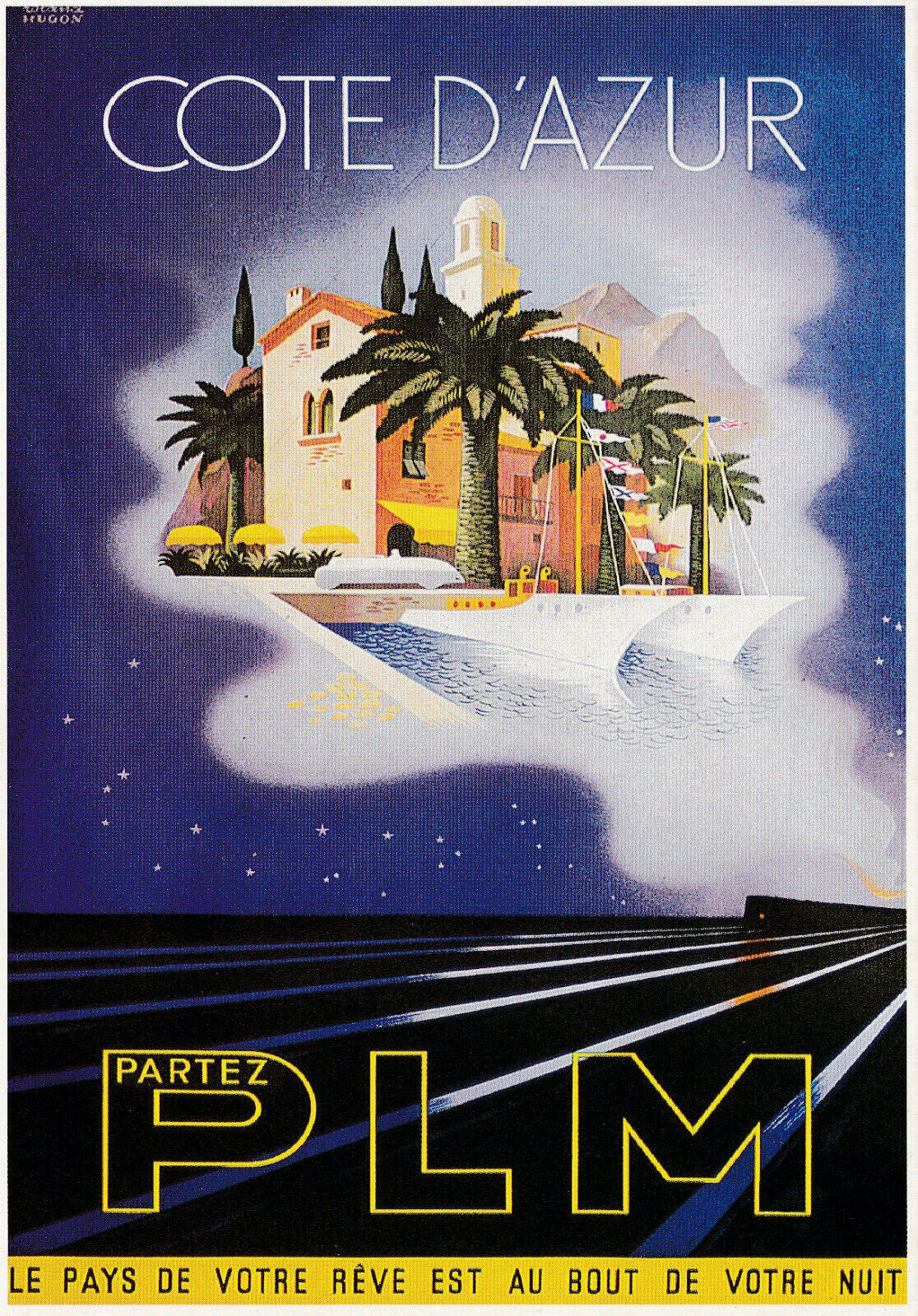 MODERN POSTCARD CPM EDITIONS CLOUET 1998 / COTE D'AZUR PLM 