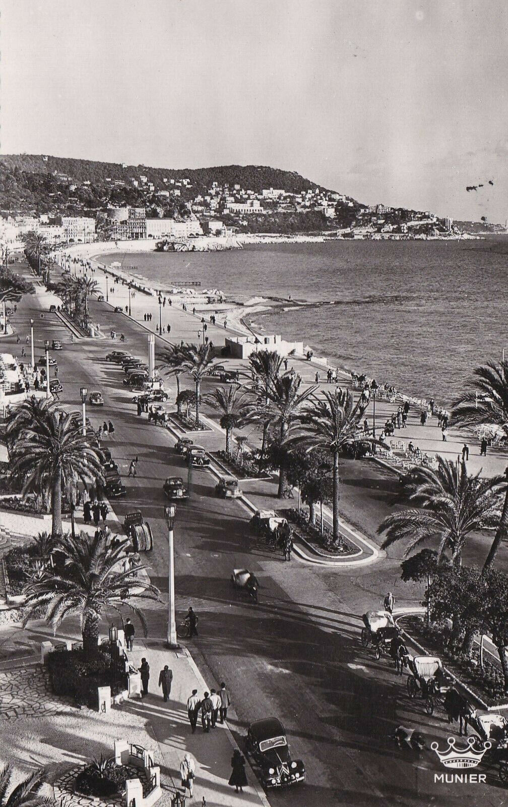 CARTE POSTALE ANCIENNE CPSM NICE / LA PROMENADE DES ANGLAIS (1952)