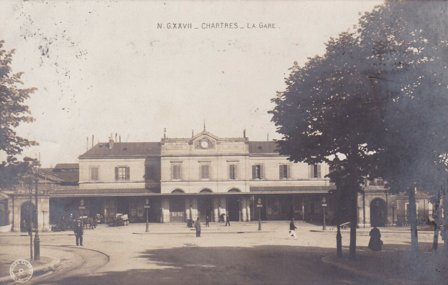 CARTE POSTALE ANCIENNE CPA CHARTRES LA GARE (1913)