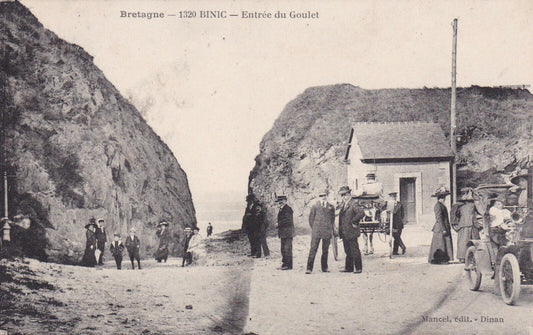 OLD POSTCARD CPA 22 BINIC ENTRANCE TO THE GOULET / 1921 / MANCEL 1320