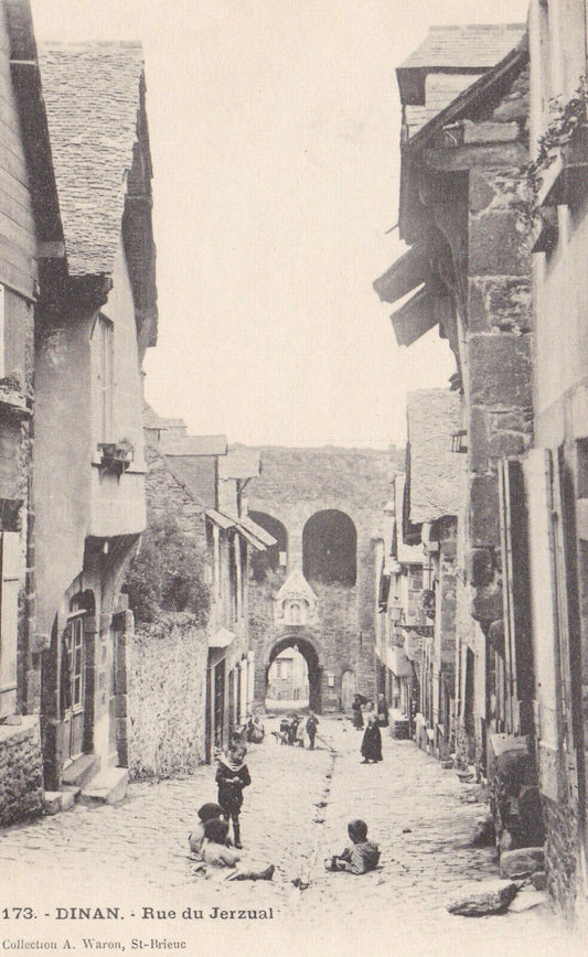 CARTE POSTALE ANCIENNE CPA 22 DINAN RUE DU JERZUAL / WARON