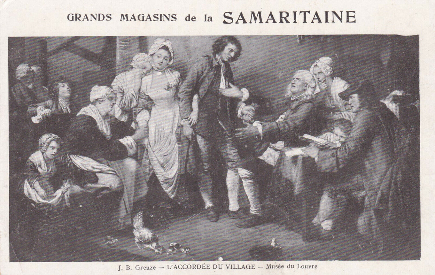CARTE POSTALE ANCIENNE CPA GRANDS MAGASINS DE LA SAMARITAINE / GREUZE