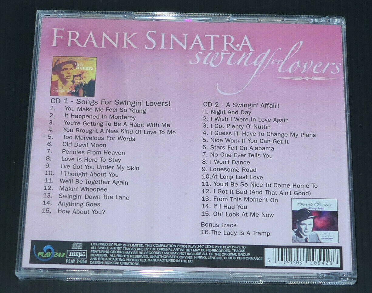 2CD FRANK SINATRA / SWING FOR LOVERS / 2008
