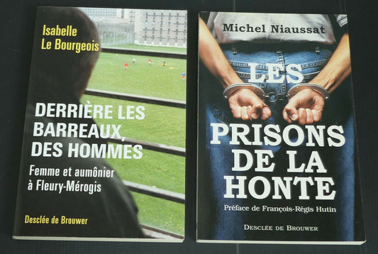 LOT DE 2 LIVRES SUR LA PRISON / DESCLEE DE BROUWER