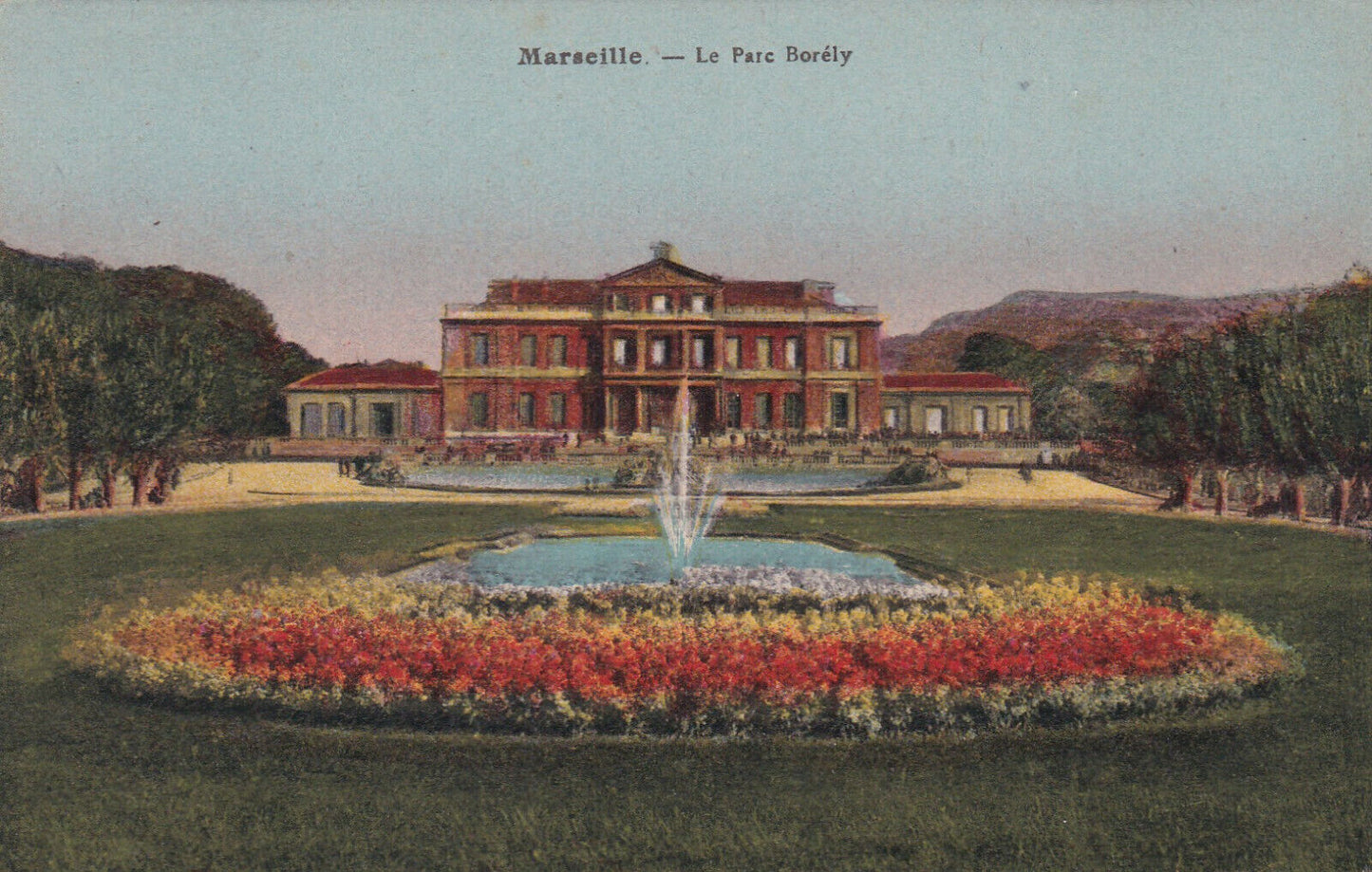 OLD POSTCARD CPA MARSEILLE LE PARC BORELY 